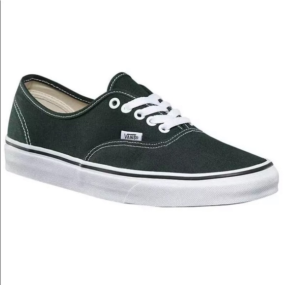 dark green vans shoes